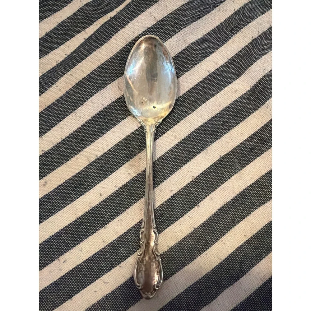 Towle Legato Sterling Silver Teaspoon 1962 Vintage Mid Century Flatware Scroll